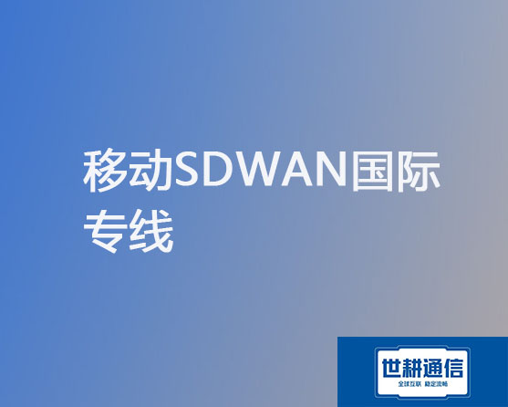 移动​SDWAN国际专线？？？解决方案//世耕通信全球办公专网 