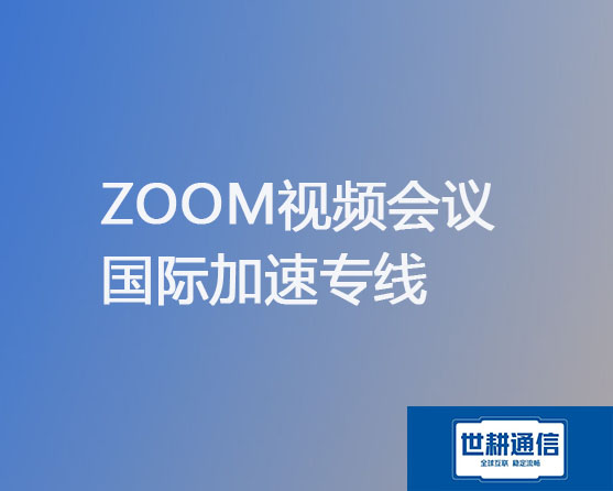 ZOOM视频会议 国际加速专线？？？解决方案//世耕通信全球办公专网 