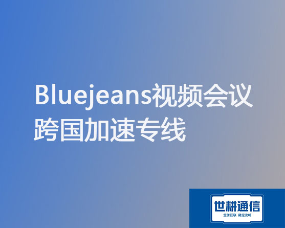 BlueJeans视频会议 跨国加速专线？？？解决方案//世耕通信全球办公专网 