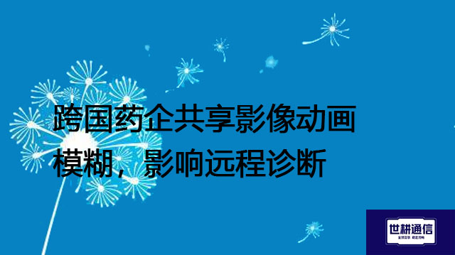 跨国药企共享影像动画模糊，影响远程诊断？？？解决方案//世耕通信全球办公专网