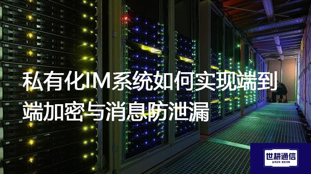私有化IM系统如何实现端到端加密与消息防泄漏？？？解决方案//世耕通信  即时通讯（IM）私有化部署