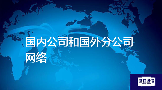 国内公司和国外分公司网络​？？？解决方案//世耕通信全球办公专网