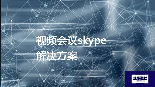 视频会议skype？？？解决方案//世耕通信全球办公专网