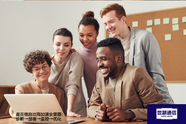 盘古信息出海加速全景图：诊断→部署→监控→优化​？？？解决方案//世耕通信全球办公专网